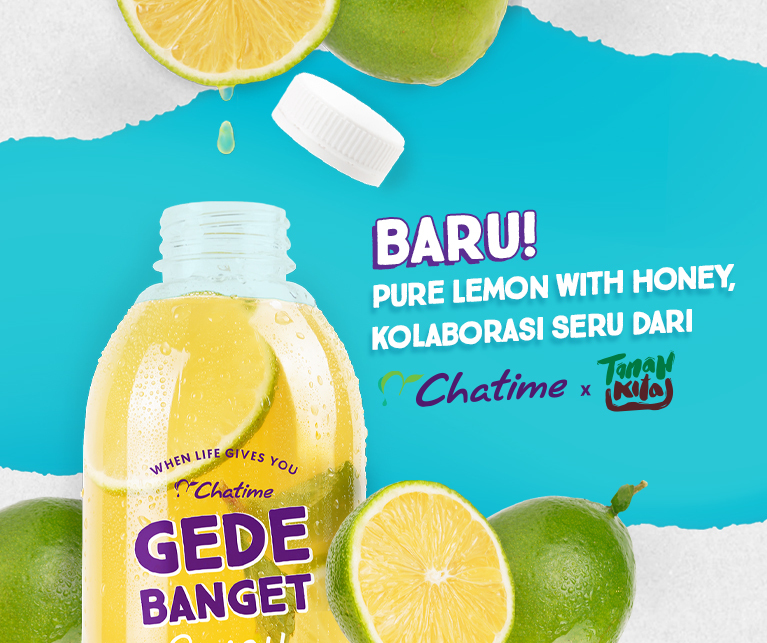 BARU! Pure Lemon with Honey, Kolaborasi Seru dari Chatime x TanahKita