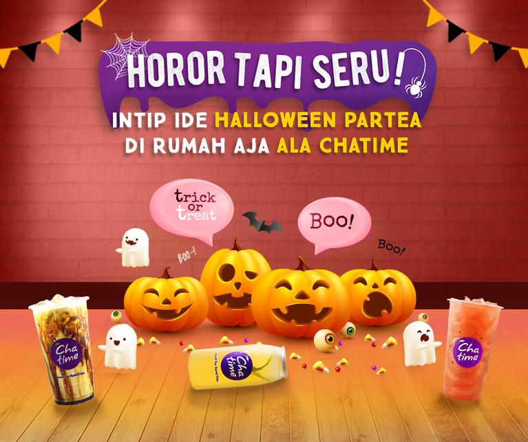 Horor Tapi Seru! Intip Ide Halloween Partea Di Rumah Aja Ala Chatime